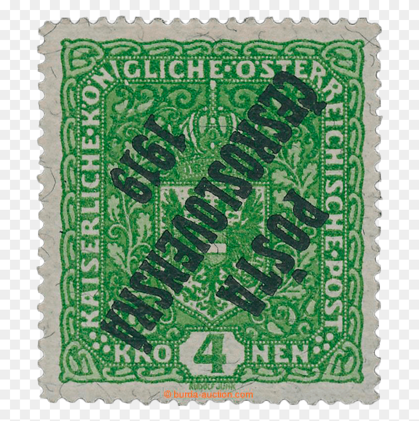 696x783 4k Yellow Green On Granite Paper Stamp Prv Znmka Eskoslovensk, Rug, Postage Stamp HD PNG Download