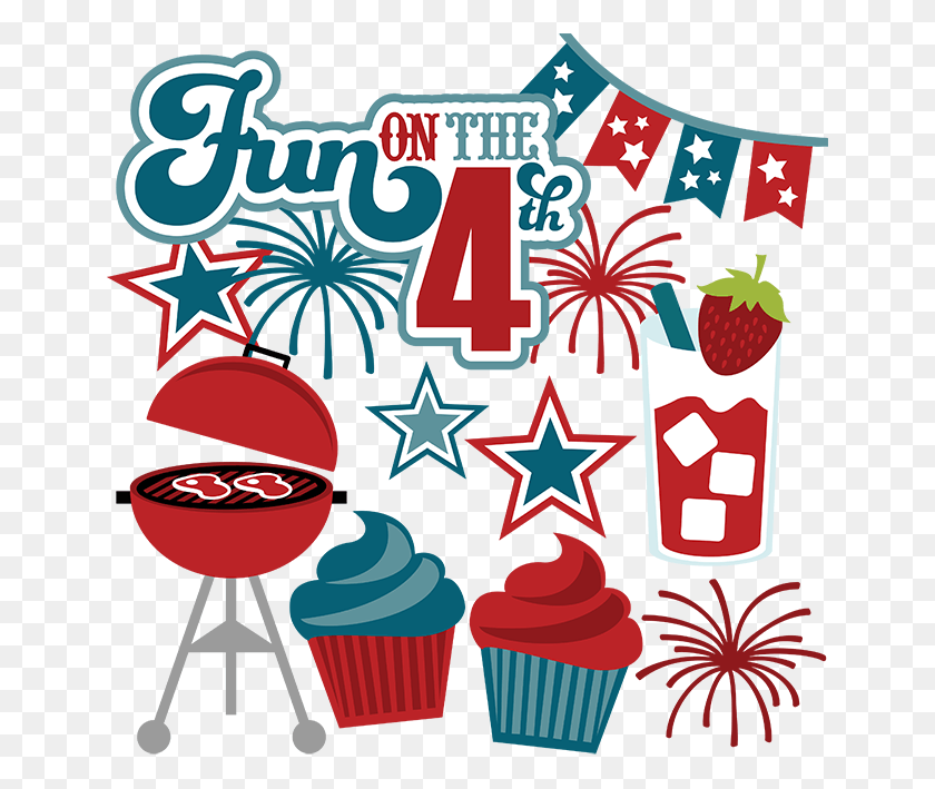 648x649 4th Clipart Fourth July Food 4th Of July Fun Clipart, Cupcake, Cream, Cake HD PNG Download