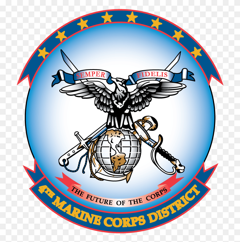 725x784 4th Marine Corps District, Logo, Symbol, Trademark HD PNG Download