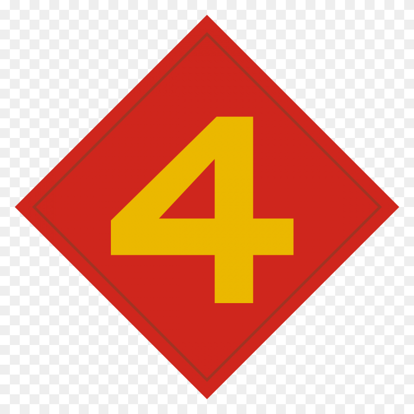 1200x1200 4th Marine Division 4th Marine Division Emblem, Symbol, Road Sign, Sign HD PNG Download