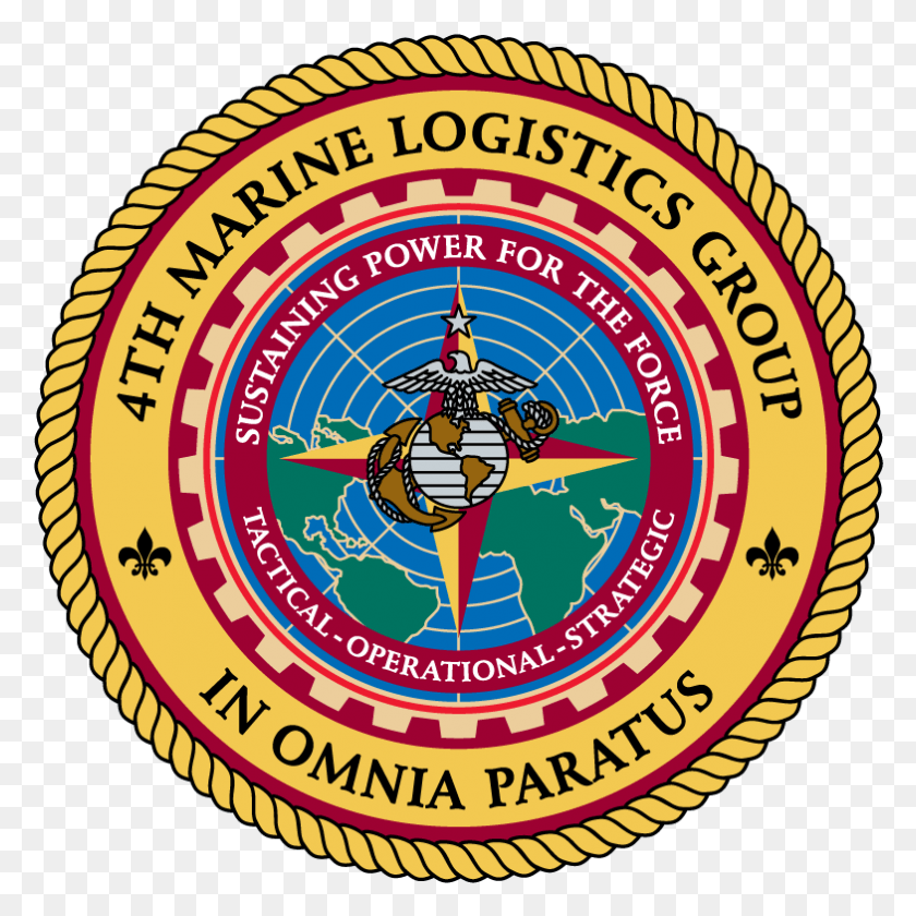 784x784 4th Marine Logistics Group In Omnia Paratus Garden Grove High School Logo, Symbol, Trademark, Badge HD PNG Download