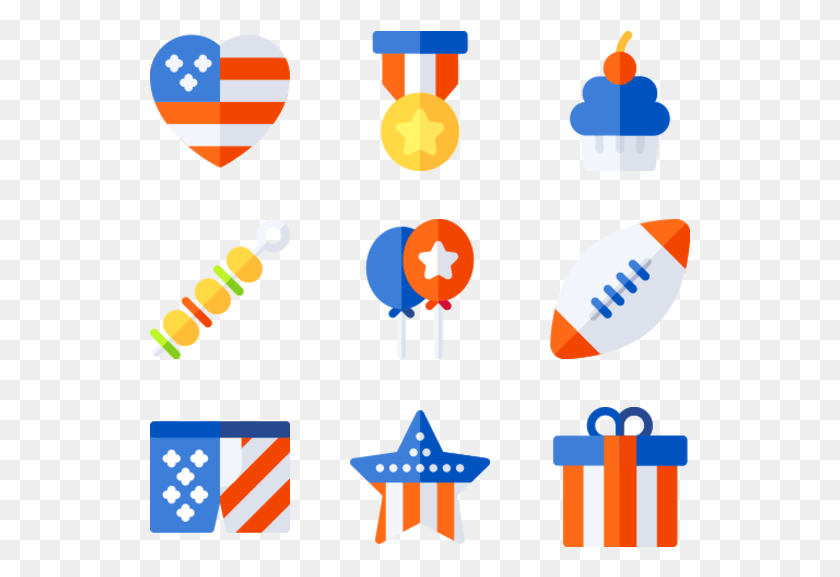 541x517 4th Of July, Symbol, Star Symbol, Rattle HD PNG Download