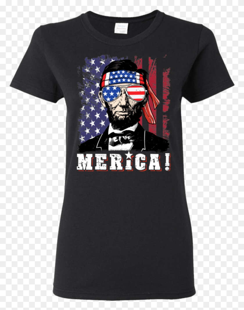 788x1019 4th Of July Shirts For Men Merica Abe Lincoln Boys George Jones Shirt, Clothing, Apparel, T-shirt HD PNG Download