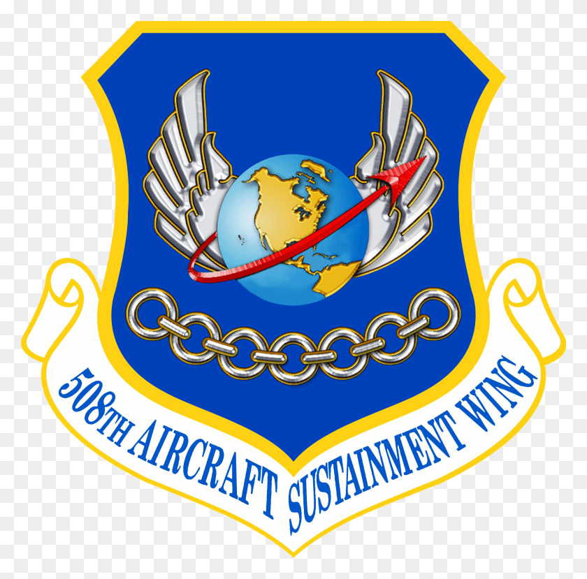 2065x2036 508th Aircraft Sustainment Wing 24th Air Force Logo, Symbol, Trademark, Emblem HD PNG Download