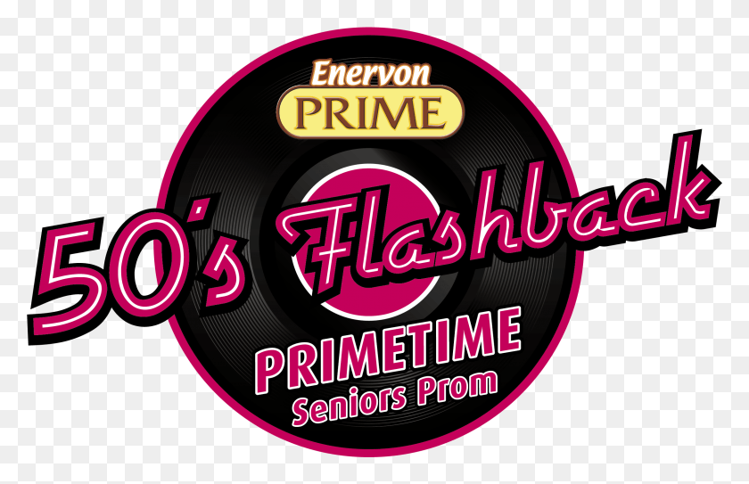 2384x1478 50s Flashback Logo Flashback To The 50s, Label, Text, Light HD PNG Download