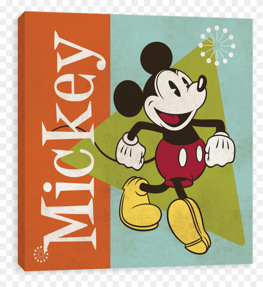 1110x1223 50s Retro Mickey Cartoon, Poster, Advertisement, Text HD PNG Download