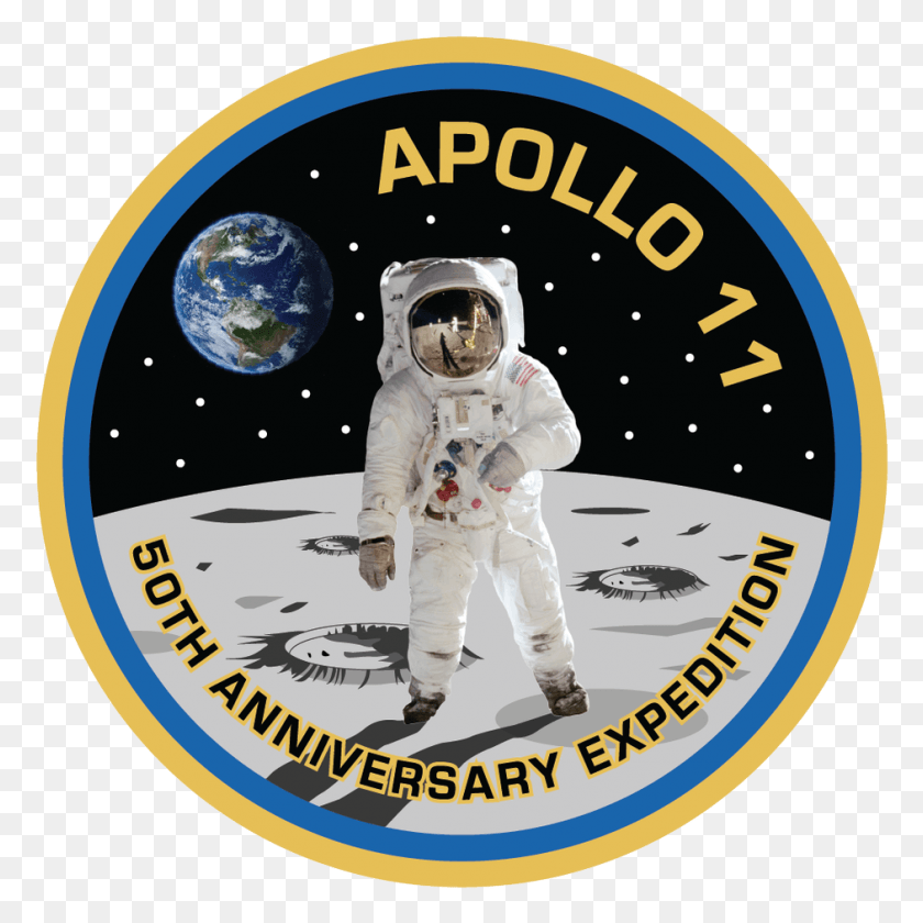 941x941 50th Anniversary Expedition A Fairly Short Voyage Neil Armstrong On The Moon, Person, Human, Helmet HD PNG Download