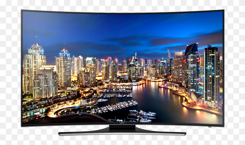 702x436 Descargar Png Televisor Samsung Curved Uhd Smart Tv 55 Series 7 De 55 Pulgadas, Monitor, Pantalla, Electrónica Hd Png