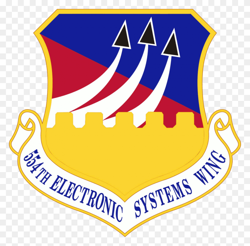 1000x987 554th Electronic Systems Wing 306 Ftg Patch, Label, Text, Sticker HD PNG Download