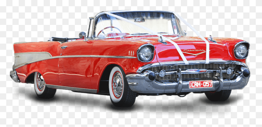 802x358 57 Chevy Wedding Car, Vehicle, Transportation, Automobile HD PNG Download