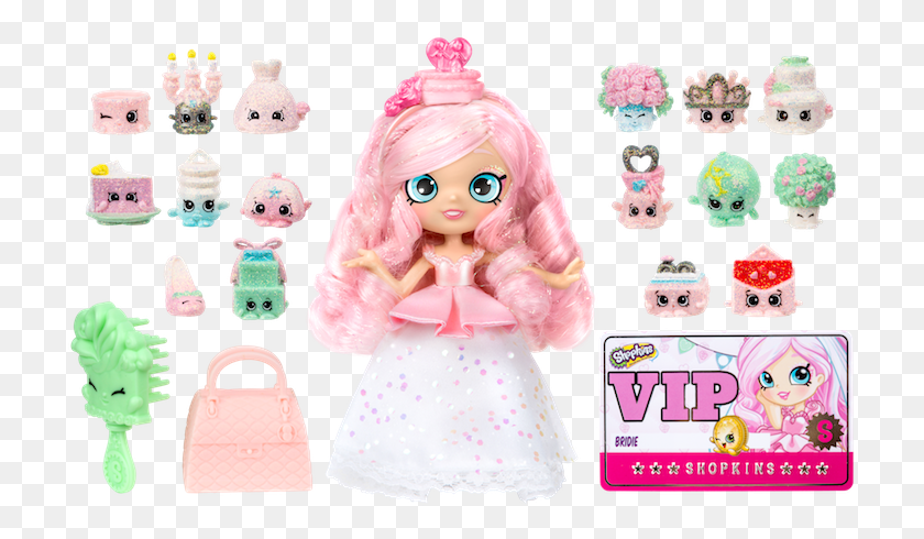 718x430 57422 Spkd Super Shoppie Bridie O Fep Shopkins Bridie Super Shopper Pack, Doll, Toy, Barbie HD PNG Download