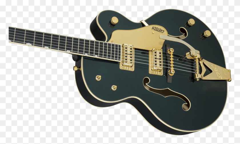 2393x1361 59 Vintage Select Edition 3959 Country Club Gretsch Country Gentleman Green Guitar, Leisure Activities, Musical Instrument, Electric Guitar HD PNG Download