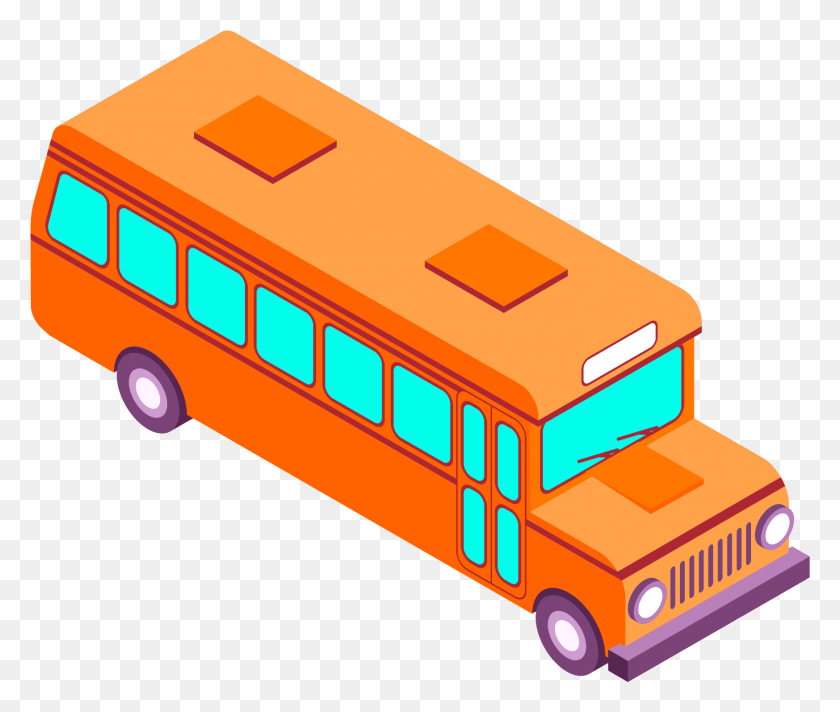 1746x1461 5d City Life Dimensional And Vector Image School Bus, Bus, Vehicle, Transportation HD PNG Download