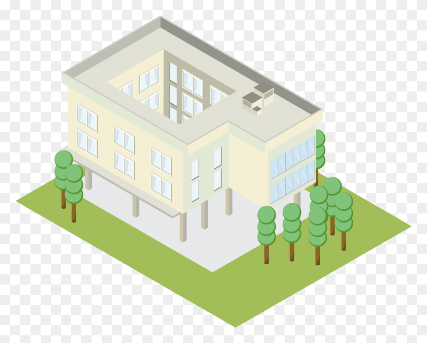 1879x1482 5d House Scene Ai Vector Linear Building 2 And Scale Model, Toy, Housing HD PNG Download