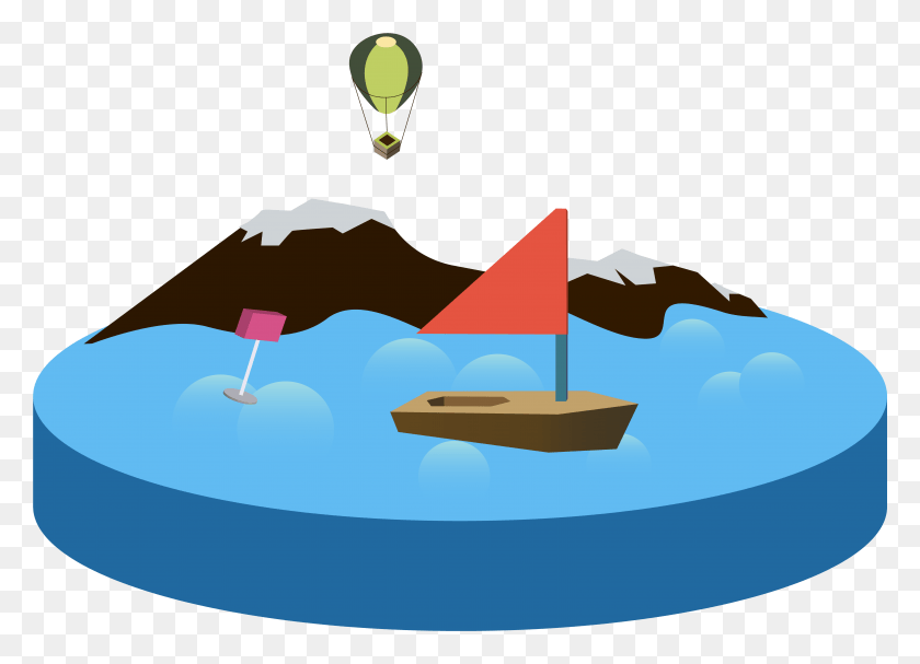 6385x4482 5d Sea Vessel Illustration Element And Vector Image, Inflatable, Water HD PNG Download