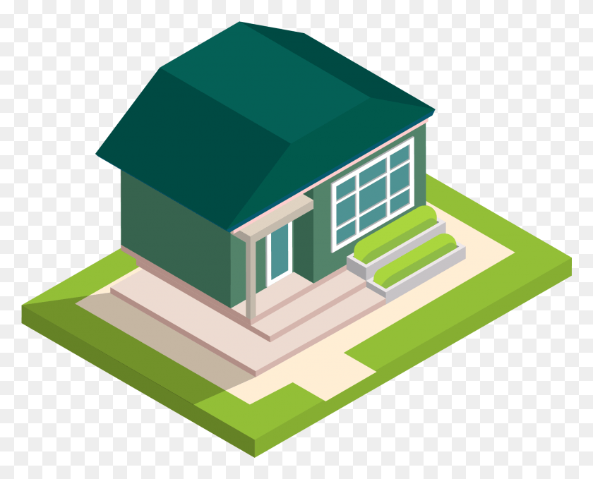 1972x1566 5d Villa Building Lawn And Vector Image House, Housing, Neighborhood, Urban HD PNG Download