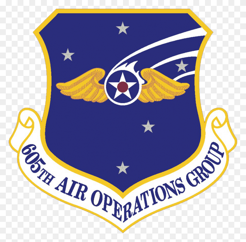 909x897 605Th Air Operations Group 12Th Air Force Parche, Símbolo, Armadura, Emblema Hd Png