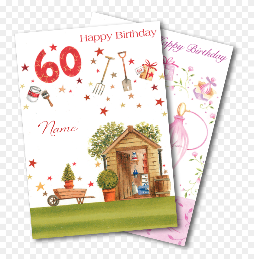 753x797 60th Birthday Cards Christmas Card, Envelope, Mail, Greeting Card HD PNG Download