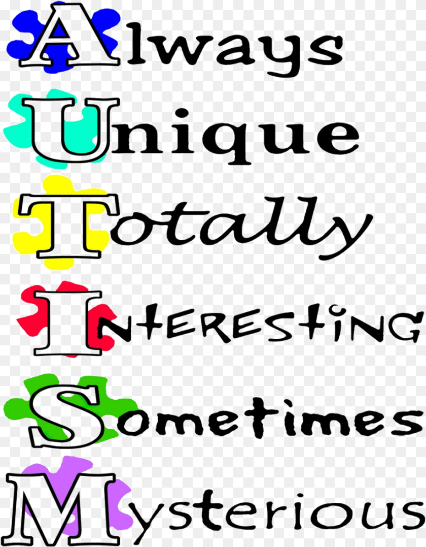Autism, Text, Blackboard Sticker PNG