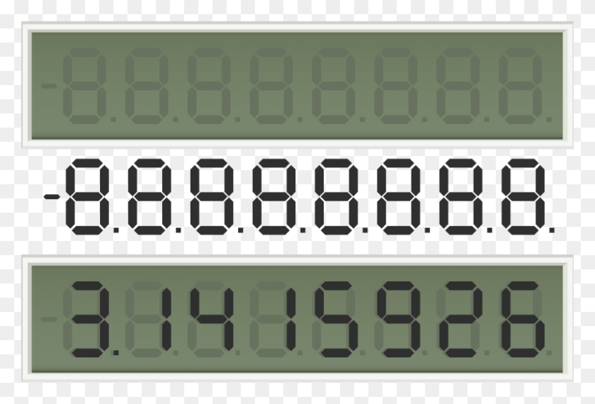 800x524 7 Segmentos De 16 Dígitos, Palabra, Texto, Número Hd Png