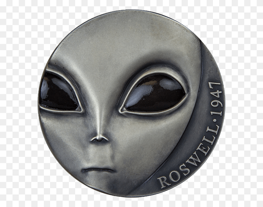 600x600 70th Anniversary Of Roswell Incident Ufo Antique Finish Roswell Coins, Helmet, Clothing, Apparel HD PNG Download
