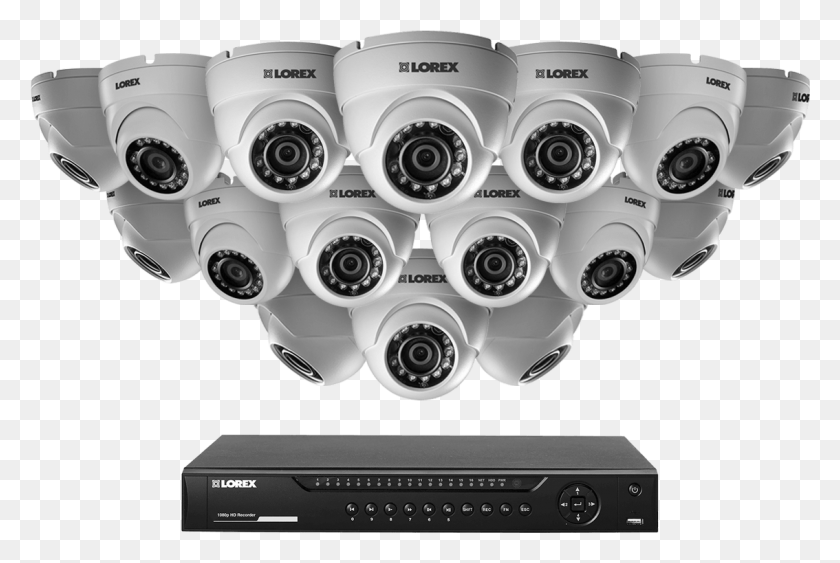 1134x732 720p Security System Featuring 16 High Definition Video Camera, Computer Keyboard, Computer Hardware, Keyboard HD PNG Download