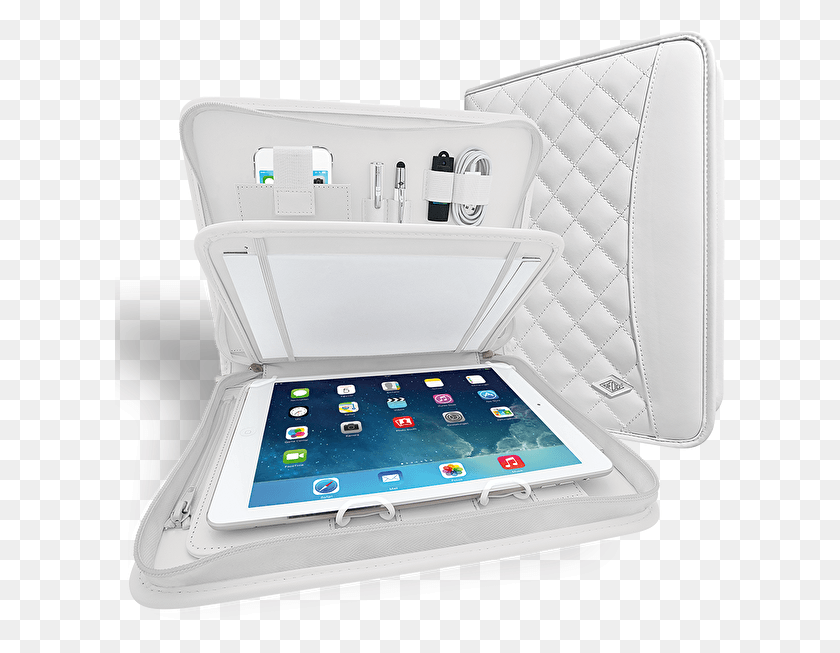 611x593 73910 Tablet Organizer, Computer, Electronics, Cushion HD PNG Download