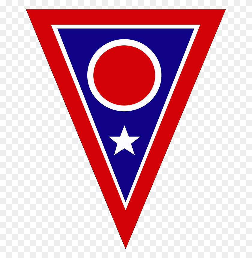 667x800 La Bandera De La Guardia Nacional De Ohio, Parche De Comando De Tropa 73, Símbolo, Triángulo, Signo Hd Png