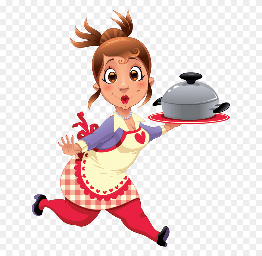 635x759 74b41 Ad1a4d03 Orig 635x759 Lady Cooking Cartoon, Person, Human, Performer HD PNG Download