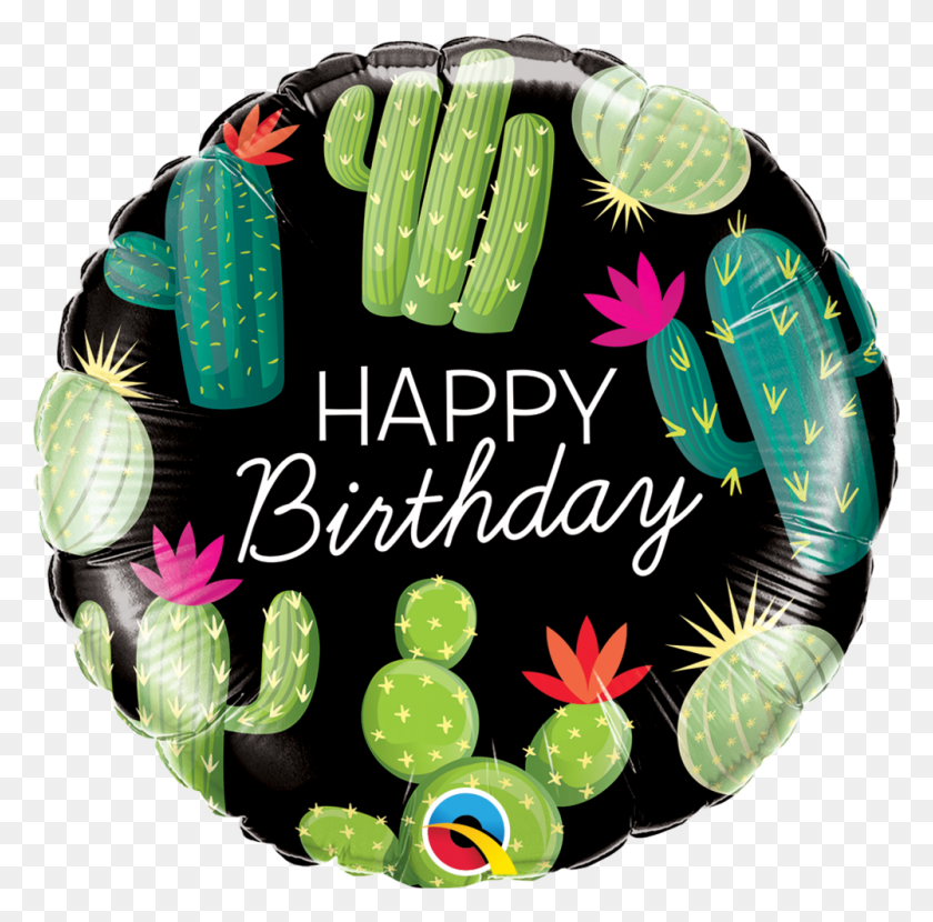 1000x988 78662b Happy Birthday Cactus, Plant, Text, Wreath HD PNG Download