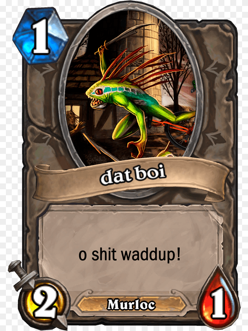 Murloc, Animal, Dinosaur, Reptile, Gecko Sticker PNG