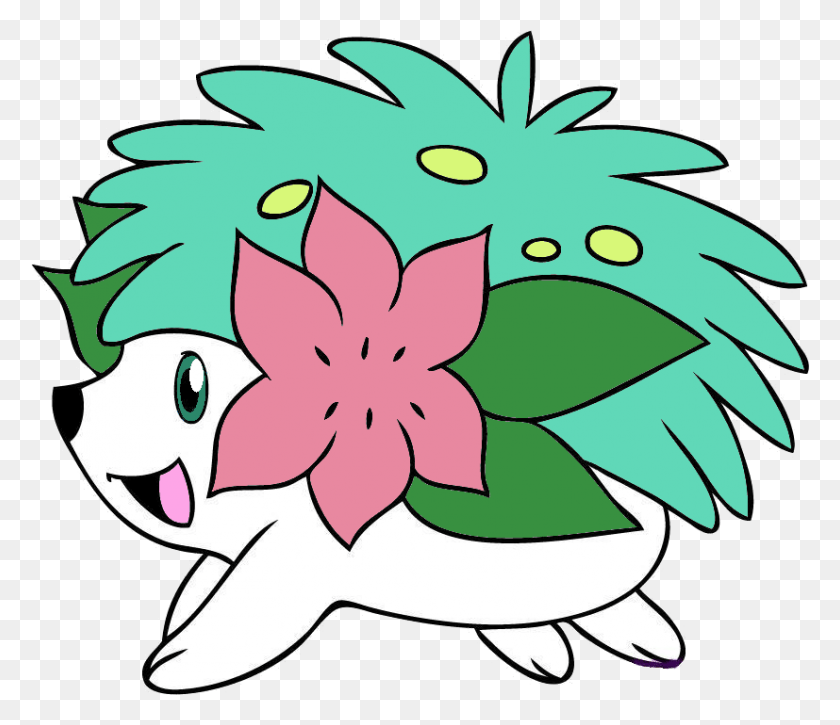 827x706 827x706 Shiny Shaymin By Silverxale D38d7h3 Shiny Shaymin Land Form, Leaf, Plant, Graphics HD PNG Download