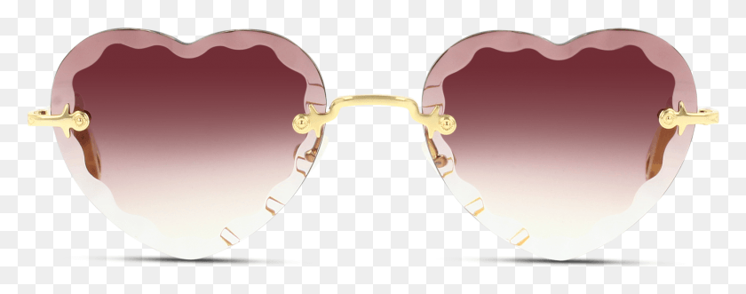 1736x605 840 Goldgradient Wine Heart, Солнцезащитные Очки, Аксессуары, Аксессуар Hd Png Скачать