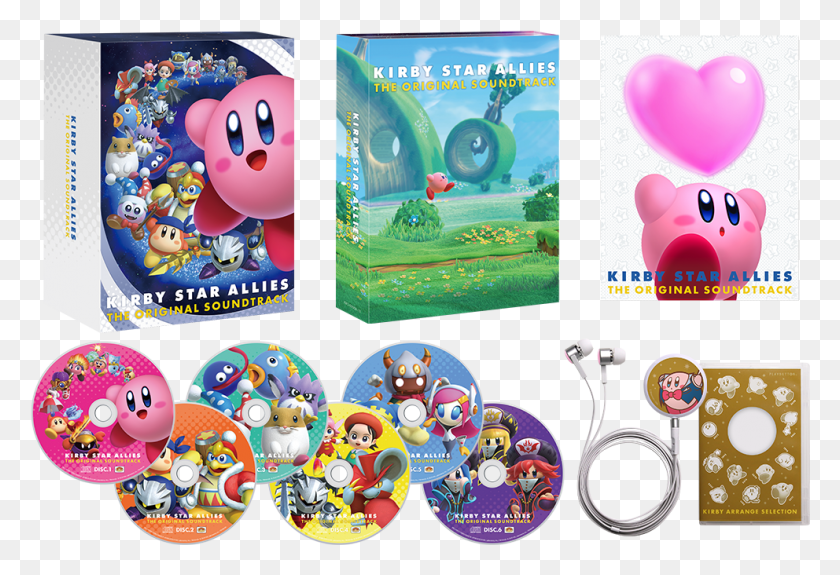 992x656 8500 Cd6 Kirby Star Allies Soundtrack, Disk, Dvd, Super Mario HD PNG Download