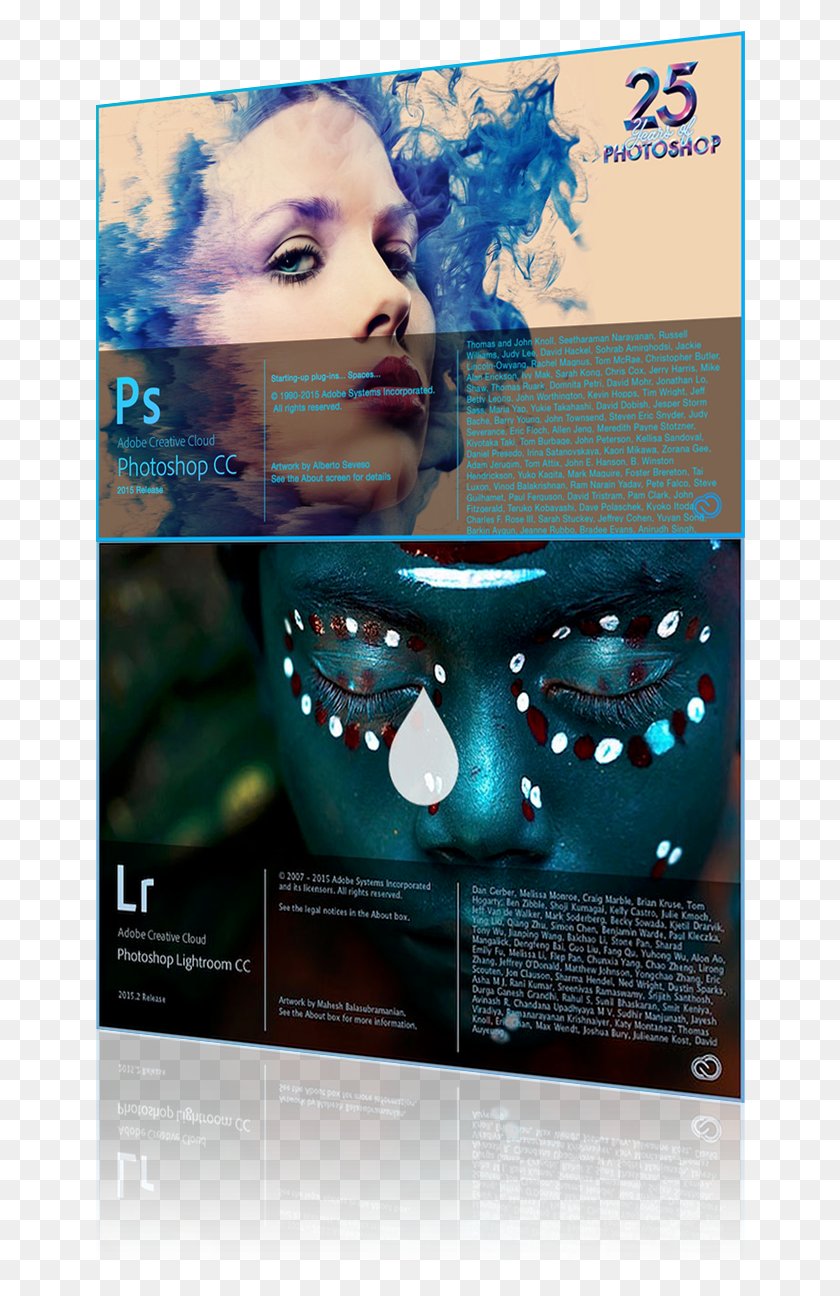 650x1236 877 Adobe Photoshop Splash Screen, Advertisement, Poster, Person HD PNG Download