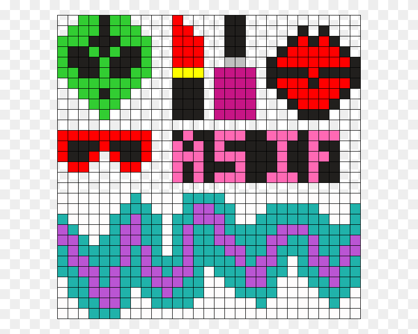 610x610 90-Е Годы Perler Bead Pattern Bead Sprite Creative Arts, Pac Man, Игра, Табло Hd Png Скачать