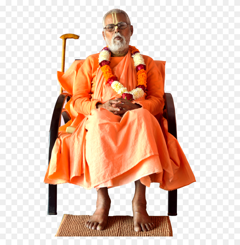 535x800 92nd Vyas Puja Mahotsava Of His Divine Grace Srila Sitting, Clothing, Apparel, Chair HD PNG Download