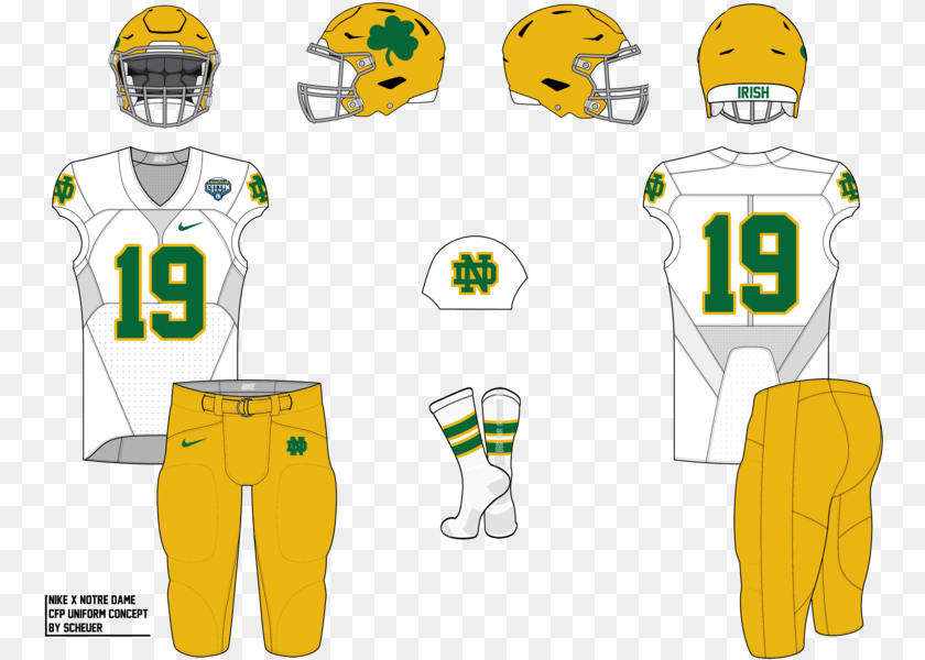 Notre Dame, Helmet, Shirt, Clothing, Person Sticker PNG