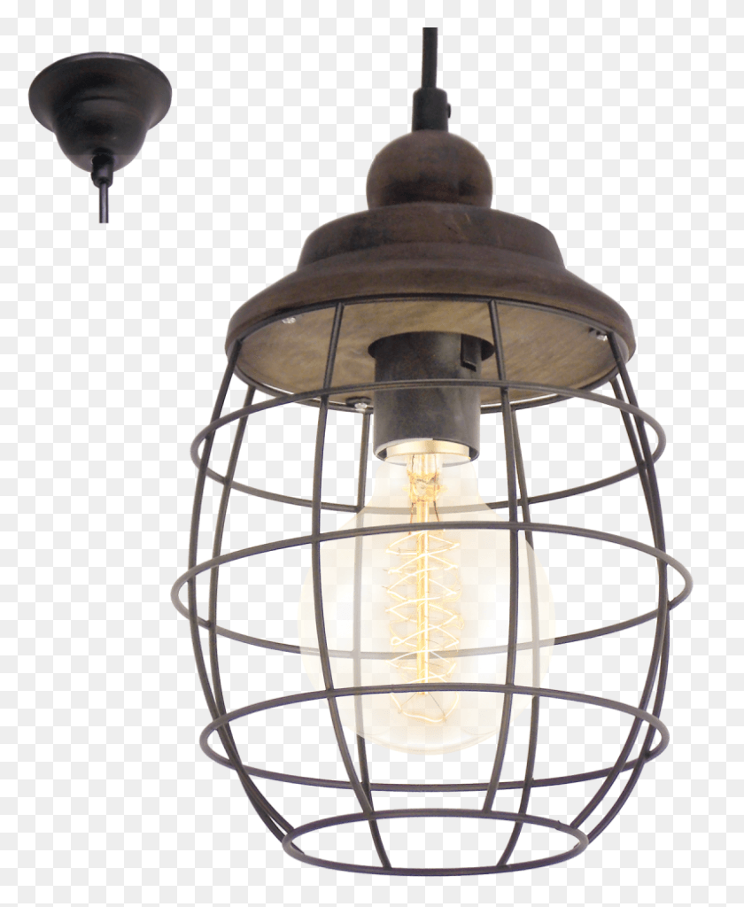 794x982 93933800 Rustic Ceiling Lamp, Light, Lightbulb, Lampshade HD PNG Download