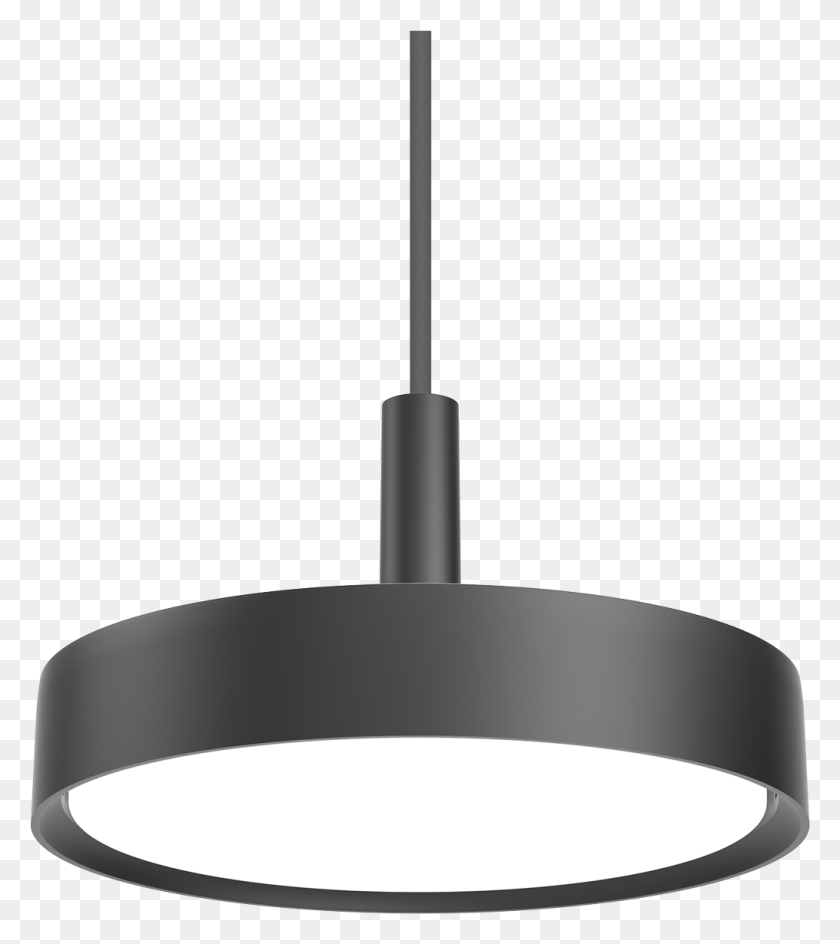 1017x1153 9978 Lp Slimround Suspended Black 250 01a 2 5 Lampshade, Lamp, Ceiling Light HD PNG Download