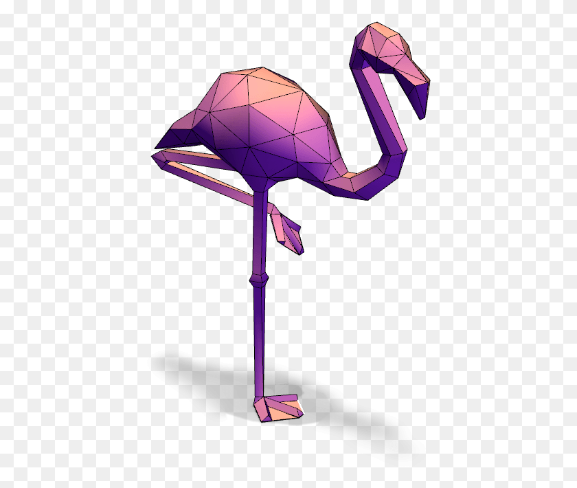 415x650 A 3d Model Created With Vectary Flamingo 3d Model Free, Lamp, Sweets, Food HD PNG Download