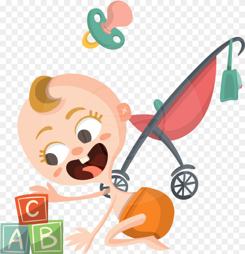 A Baby Themed Graphic Pack Containing Various Cartoon, Face, Head, Person Clipart PNG