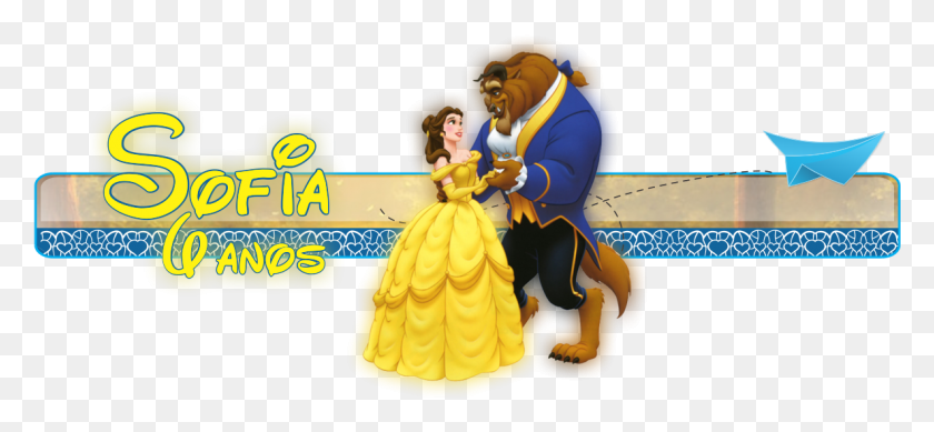 1186x501 A Bela E A Fera Beauty And The Beast, Figurine, Toy, Doll HD PNG Download