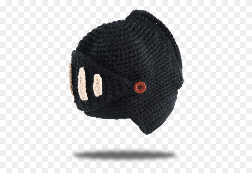 388x517 A Black Beanie That Looks Like A Knight39s Helmet Beanie, Clothing, Apparel, Cap HD PNG Download