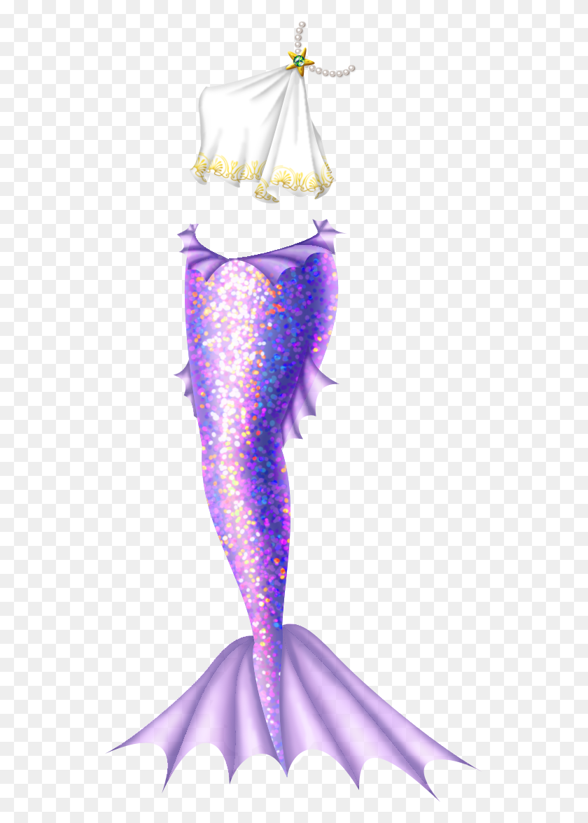 539x1116 A Bluish Lavender Mermaid Tail With Lighter Warmer Lavender Mermaid Tail, Clothing, Apparel, Shoe HD PNG Download