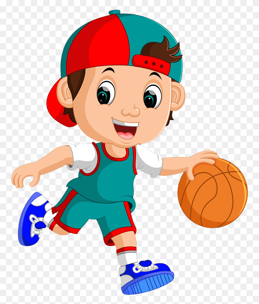 769x926 A Boy Playing Basketball Banner Black And White Library Boy Playing Ball Clipart, Elf, People, Person HD PNG Download