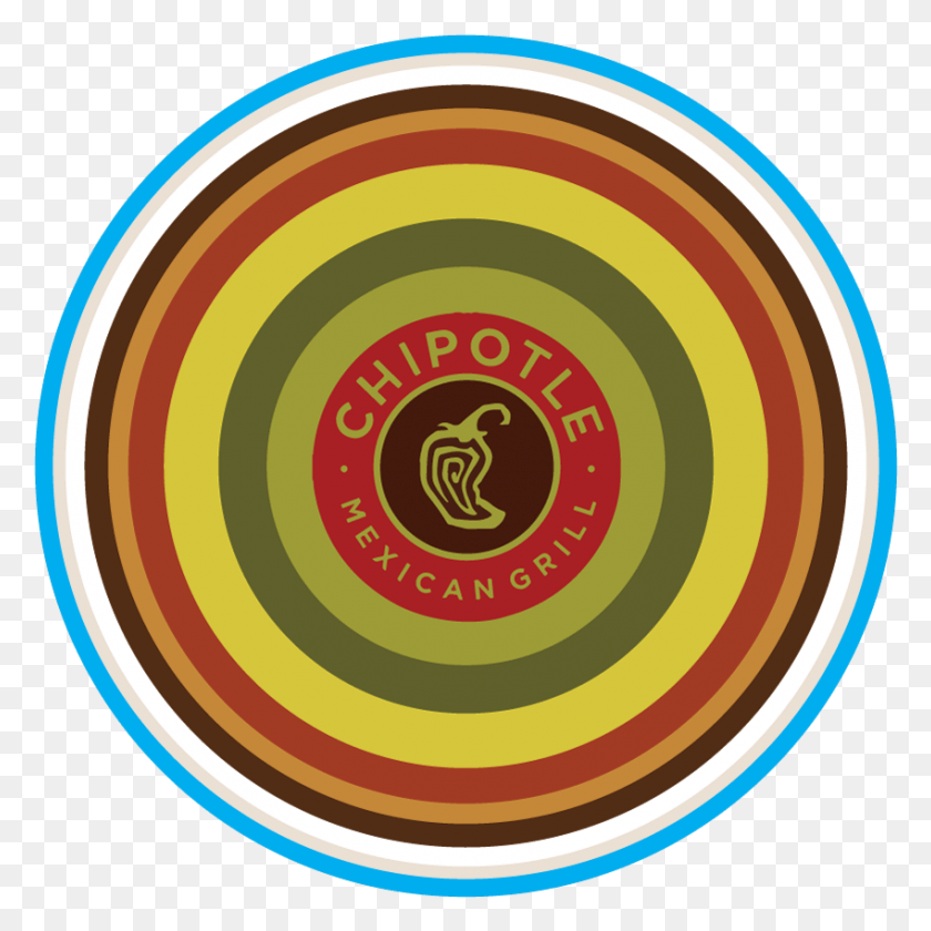 849x849 A Chipotle Mexican Grill, Label, Text, Frisbee HD PNG Download