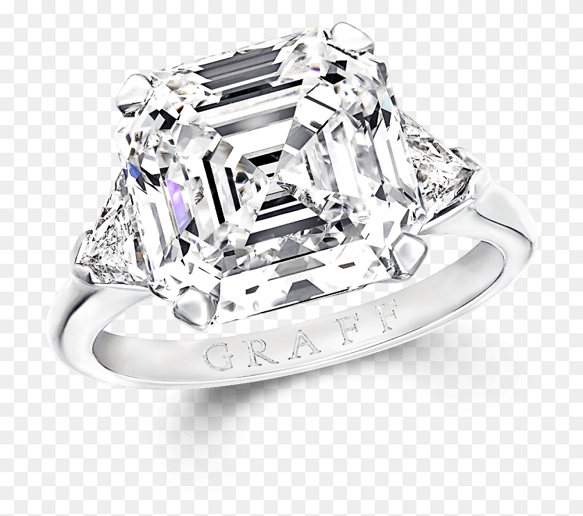 711x683 A Classic Graff Ring Featuring A Square Emerald Cut Graff Square Emerald Cut, Accessories, Accessory, Jewelry HD PNG Download