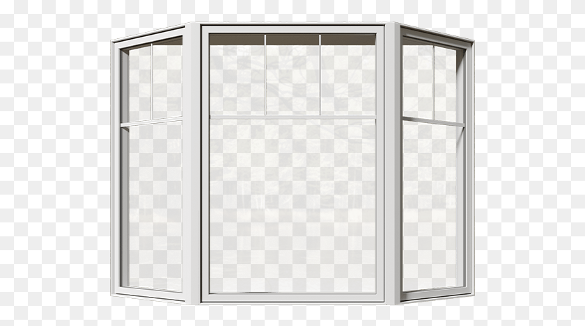 525x409 A Closed Bay Window From The Front Shower Door, Picture Window HD PNG Download