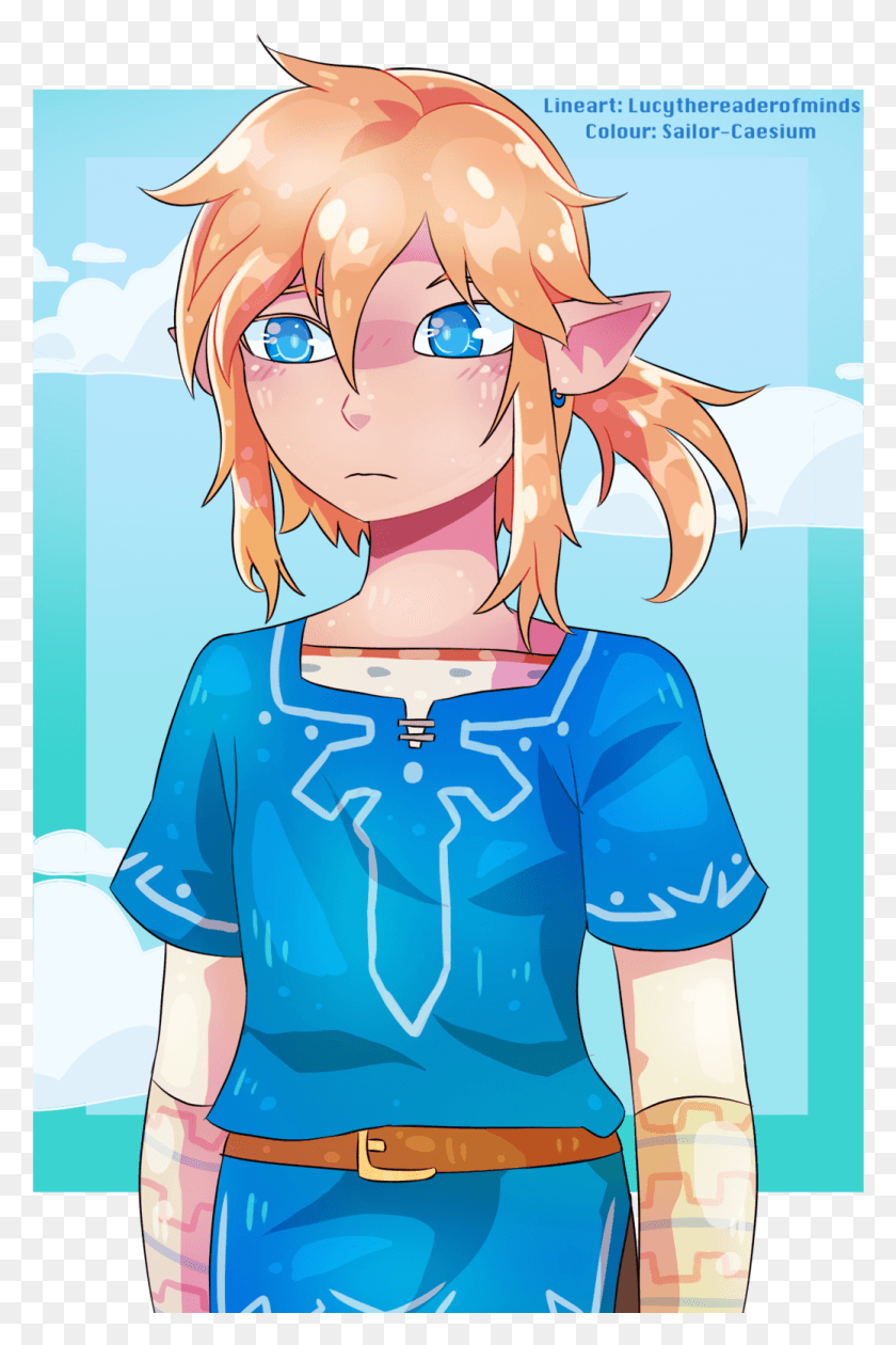 1038x1598 A Collab I Did With Lucythereaderofminds With Botw Cartoon, Manga, Comics, Book HD PNG Download
